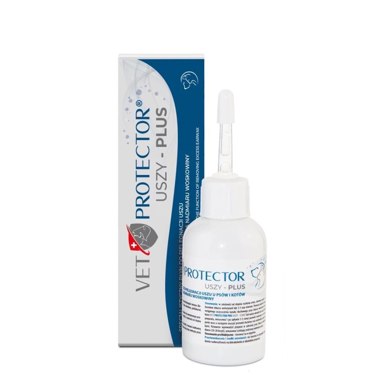 JM SANTE Vet Protector Uszy Plus - ear solution for dogs and cats – 50 ml JM SANTE Vet Protector Uszy Plus - ear solution for dogs and cats – 50 ml