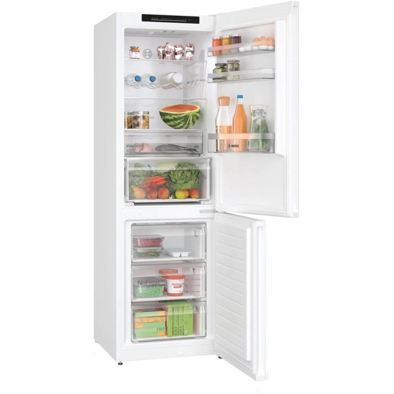 Bosch Serie 4 KGN362WDF fridge-freezer Freestanding 321 L D White Bosch Serie 4 KGN362WDF fridge-freezer Freestanding 321 L D White