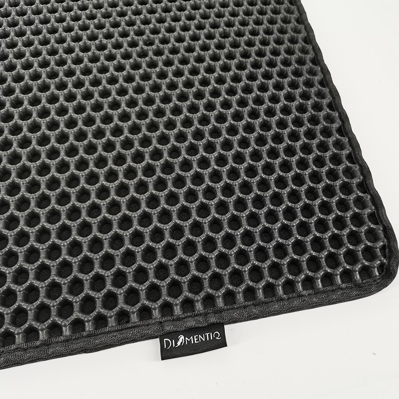DIAMENTIQ Cat mat black rectangle - cat litter tray mat - 40 x 50cm DIAMENTIQ Cat mat black rectangle - cat litter tray mat - 40 x 50cm