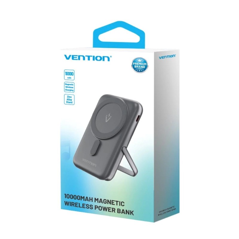 Vention 10000mAh 20W - magnetic power bank (black)