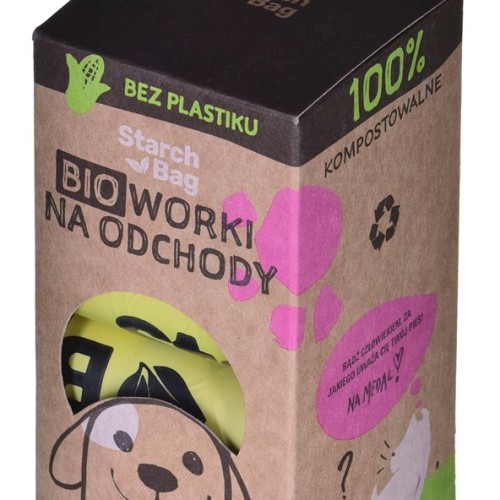 STARCH BAG - Dog poop bags - 8 x 15 STARCH BAG - Dog poop bags - 8 x 15