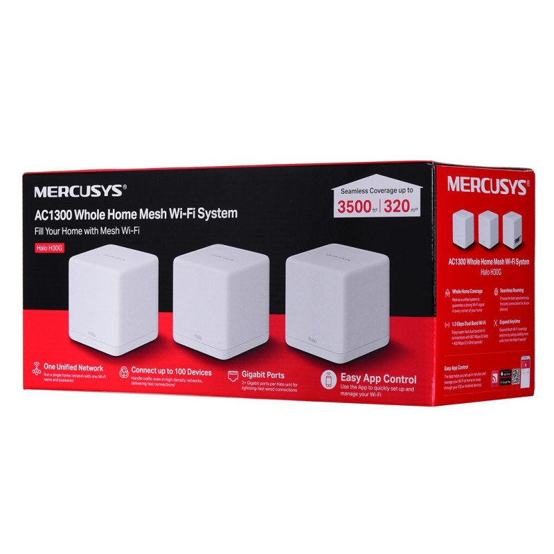 Mercusys AC1300 Whole Home Mesh Wi-Fi System Mercusys AC1300 Whole Home Mesh Wi-Fi System