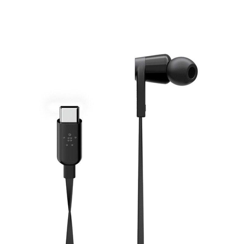 Belkin ROCKSTAR Headphones Wired In-ear Calls/Music USB Type-C Black Belkin ROCKSTAR Headphones Wired In-ear Calls/Music USB Type-C Black