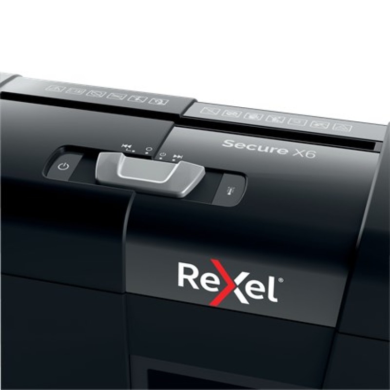 Rexel Secure X6 paper shredder Cross shredding 70 dB Black Rexel Secure X6 paper shredder Cross shredding 70 dB Black