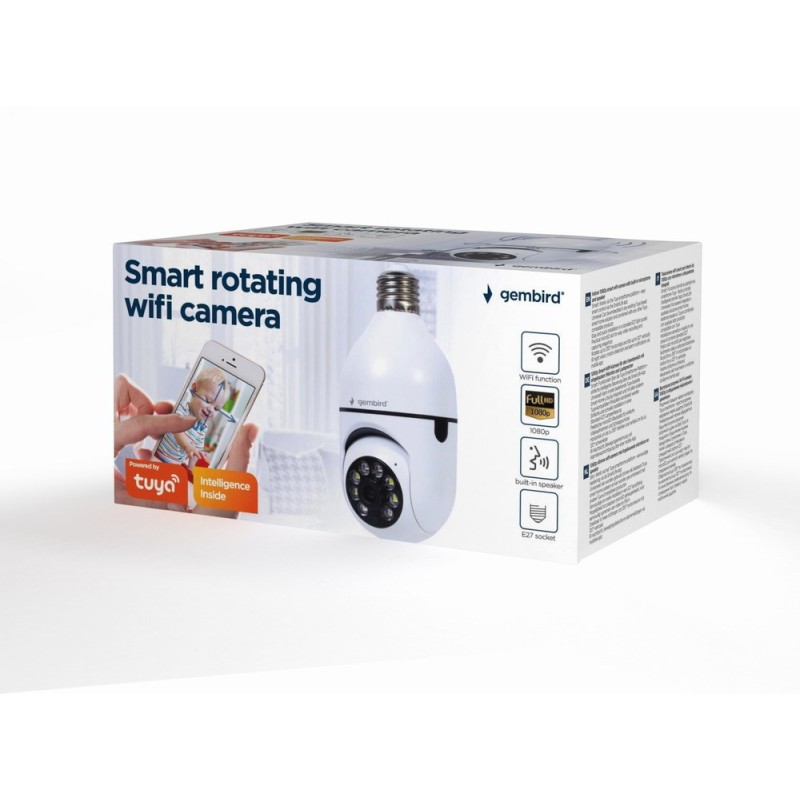 Gembird TSL-CAM-WRHD-01 Smart rotating wifi camera, E27, 1080p Gembird TSL-CAM-WRHD-01 Smart rotating wifi camera, E27, 1080p