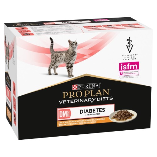 PURINA Pro Plan Veterinary Diets DM St/Ox Diabetes Management - wet cat food - 10 x 85g PURINA Pro Plan Veterinary Diets DM St/Ox Diabetes Management - wet cat food - 10 x 85g