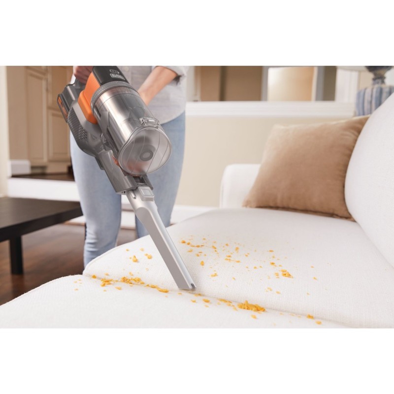 Black & Decker BHFEV182C-QW stick vacuum/electric broom 2-in-1 stick vacuum Battery Dry Bagless Orange, Titanium 2 Ah Black & Decker BHFEV182C-QW stick vacuum/electric broom 2-in-1 stick vacuum Battery Dry Bagless Orange, Titanium 2 Ah