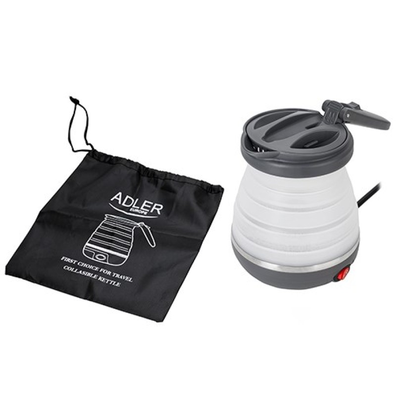 Adler AD 1279 electric kettle 0.6 L 750 W Black, White