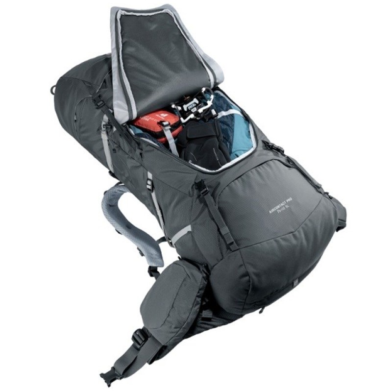 Deuter Aircontact Pro 75+10 SL Women's hiking backpack Graphite Deuter Aircontact Pro 75+10 SL Women's hiking backpack Graphite