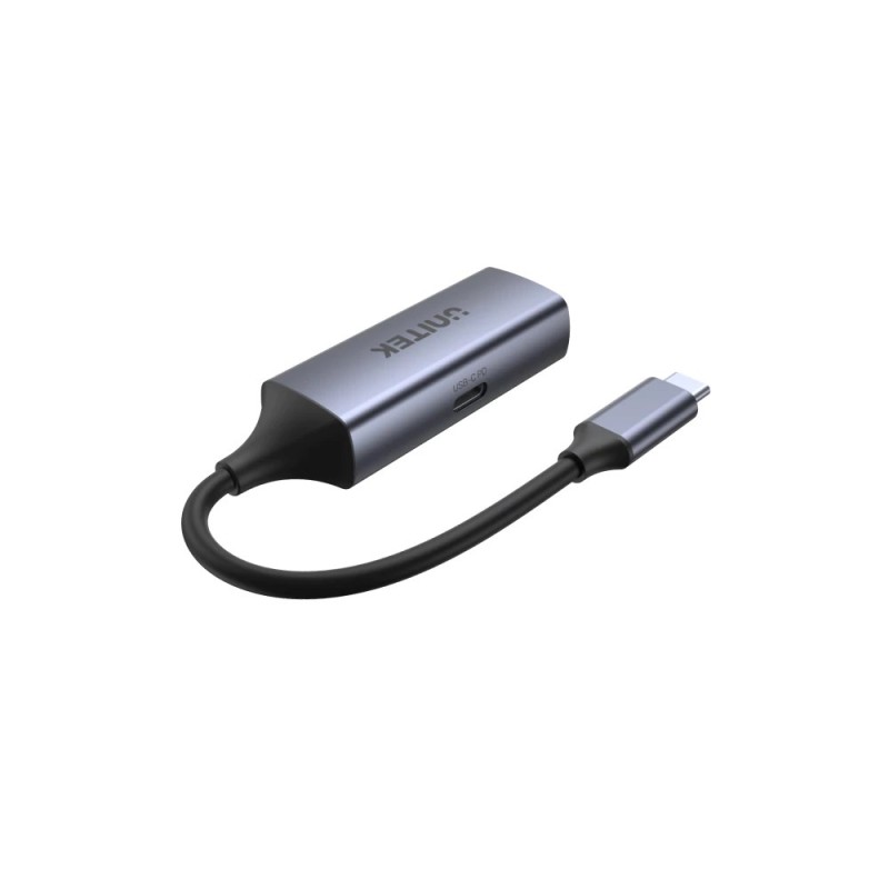Unitek USB-C - RJ45 adapter, 1GBPS, PD 100W Unitek USB-C - RJ45 adapter, 1GBPS, PD 100W