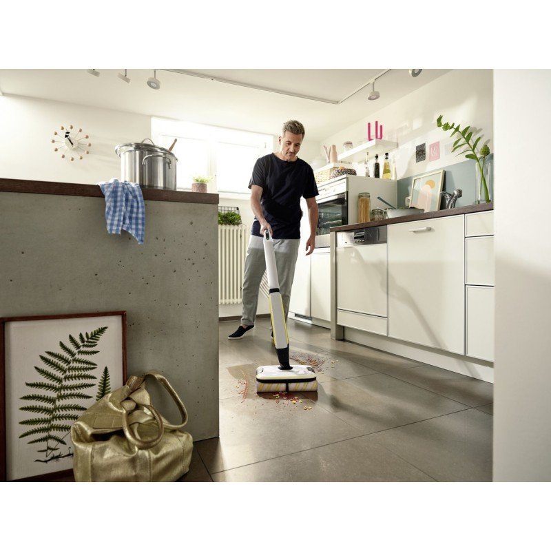 Kärcher FC 7 CORDLESS Electric broom Battery Wet Bagless Black, White, Yellow 2.85 Ah Kärcher FC 7 CORDLESS Electric broom Battery Wet Bagless Black, White, Yellow 2.85 Ah