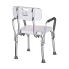 Shower chair with backrest and armrests