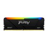 Kingston Technology FURY Beast 32GB 3200MT/s DDR4 CL16 DIMM (Kit of 2) 1Gx8 RGB Kingston Technology FURY Beast 32GB 3200MT/s DDR4 CL16 DIMM (Kit of 2) 1Gx8 RGB