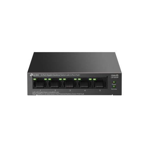 TP-Link LiteWave 5-Port Gigabit Desktop Switch with 4-Port PoE+ TP-Link LiteWave 5-Port Gigabit Desktop Switch with 4-Port PoE+