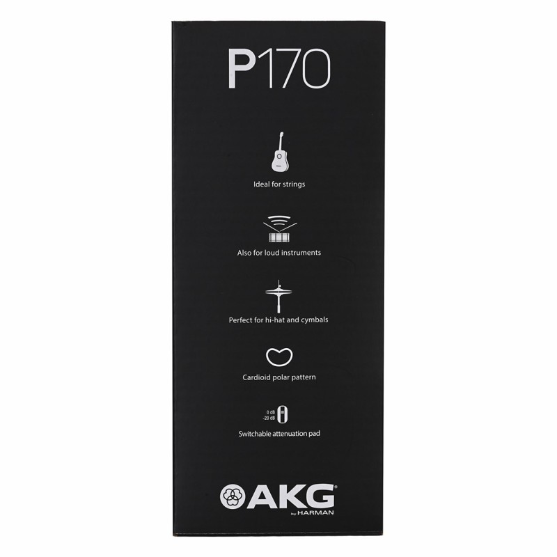 AKG P170 - instrumental condenser microphone, black AKG P170 - instrumental condenser microphone, black