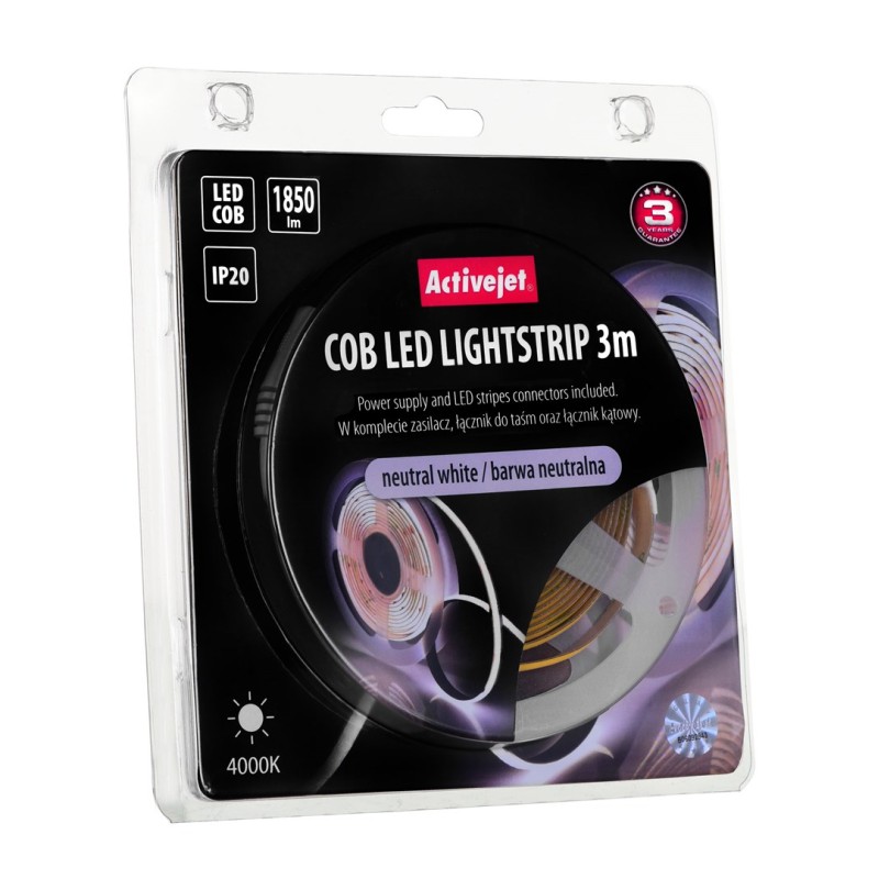 Activejet AJE-COB 3m neut strip light Universal strip light Indoor Activejet AJE-COB 3m neut strip light Universal strip light Indoor