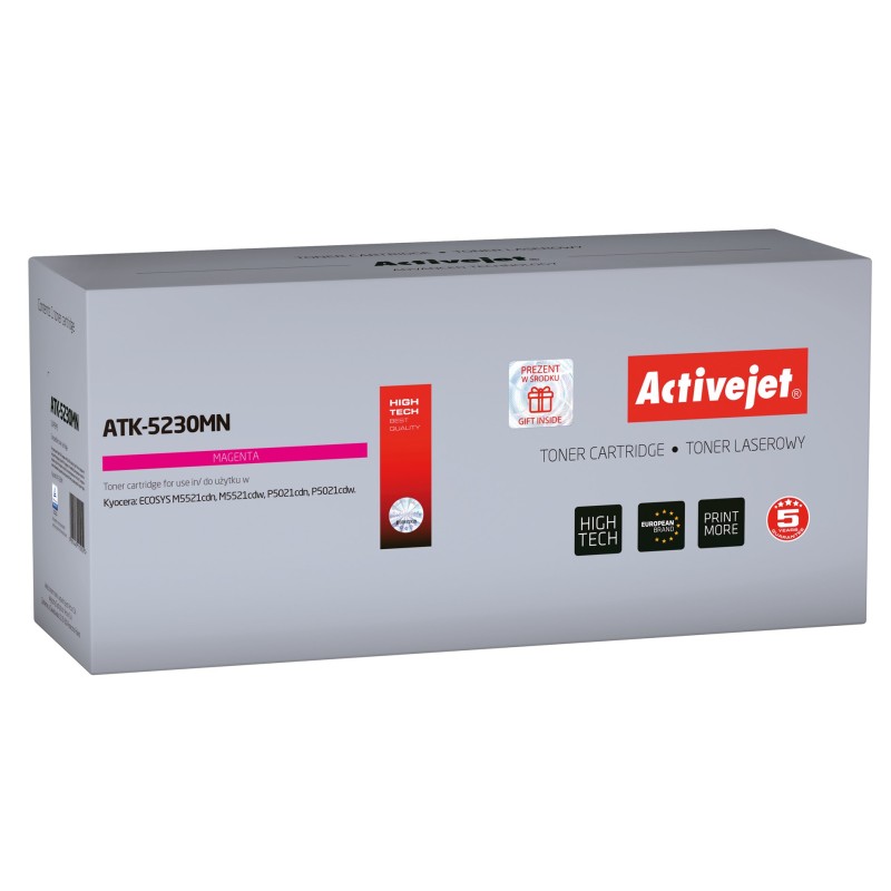 Activejet ATK-5230MN toner (replacement for Kyocera TK-5230M; Supreme; 2200 pages; magenta)