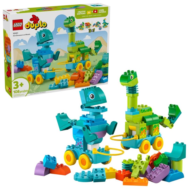 LEGO DUPLO 10451 3-in-1 Dinosaurs on Wheels LEGO DUPLO 10451 3-in-1 Dinosaurs on Wheels