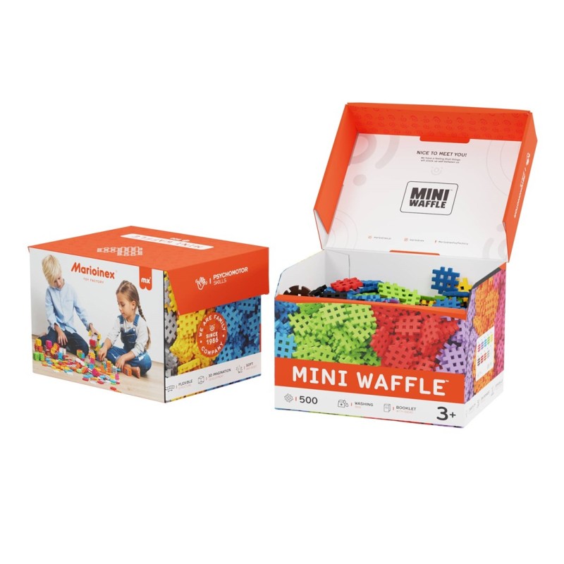 MARIOINEX Mini Waffle Building Blocks, 500 pieces