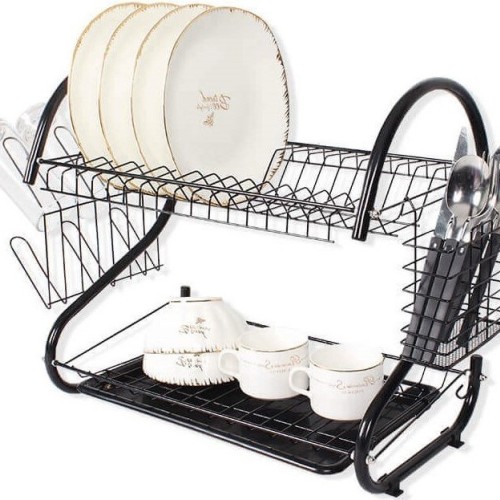 Dish drying rack 53 cm MR-1025-53-BLACK Maestro Dish drying rack 53 cm MR-1025-53-BLACK Maestro