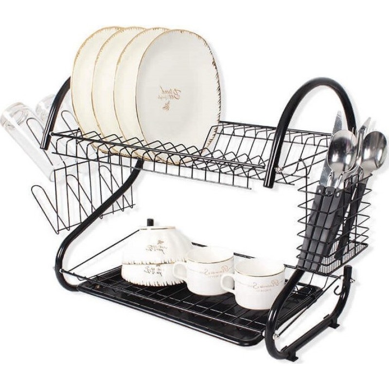 Dish drying rack 53 cm MR-1025-53-BLACK Maestro Dish drying rack 53 cm MR-1025-53-BLACK Maestro