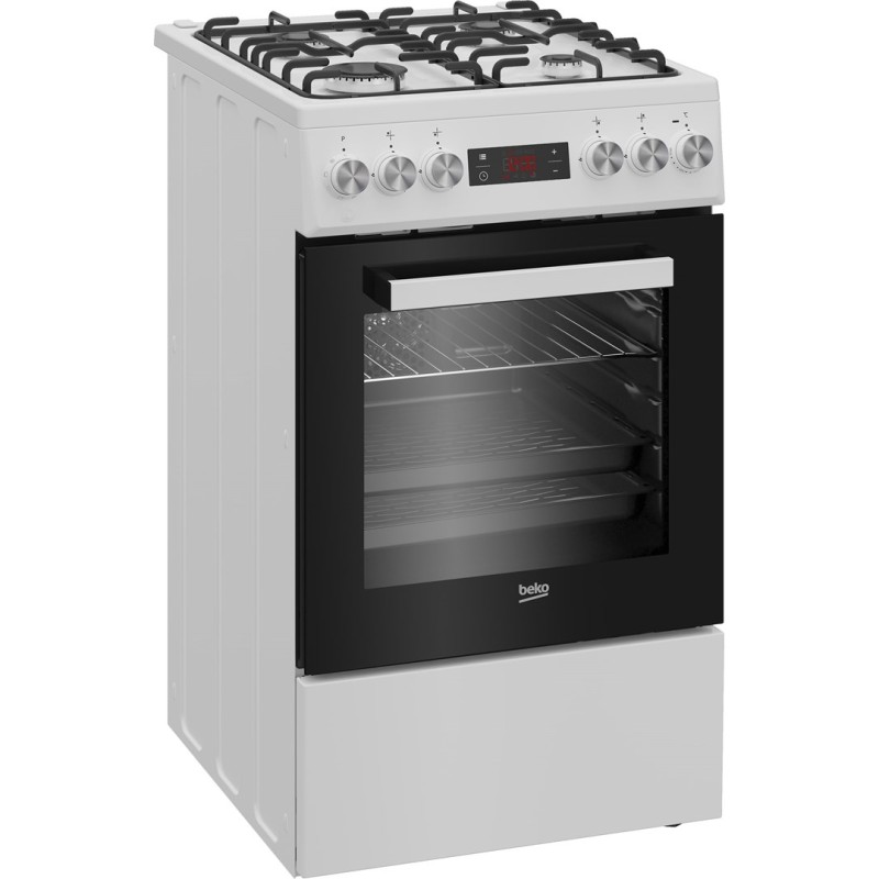 Beko FSE52323DWD cooker Freestanding cooker Electric Gas White