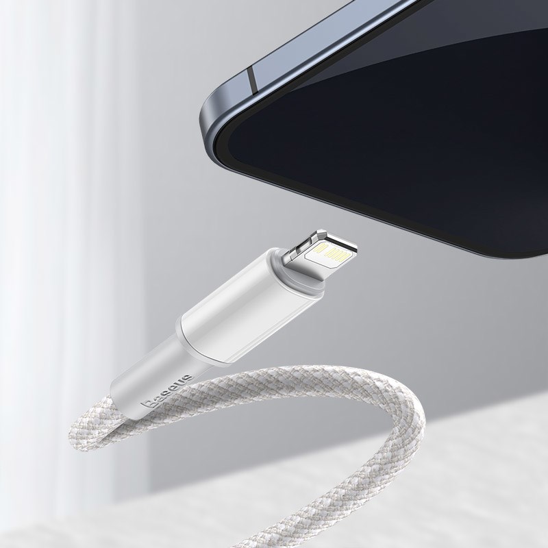 Baseus CATLGD-02 lightning cable 1 m White Baseus CATLGD-02 lightning cable 1 m White