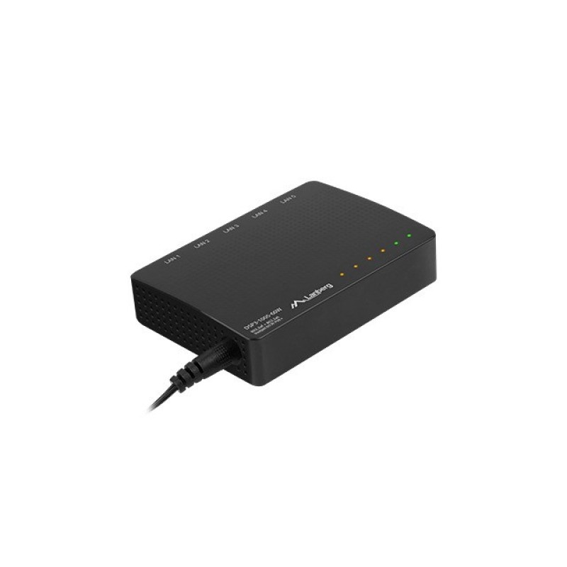 Lanberg Switch PoE DSP3-1005-60W (5-port, 1Gb/s) Lanberg Switch PoE DSP3-1005-60W (5-port, 1Gb/s)