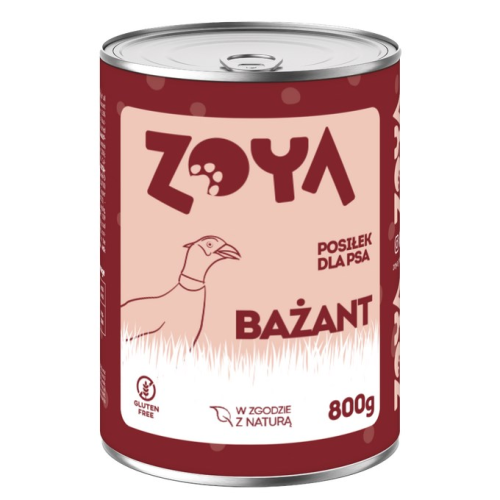 ZOYA Pheasant - wet dog food - 800g ZOYA Pheasant - wet dog food - 800g