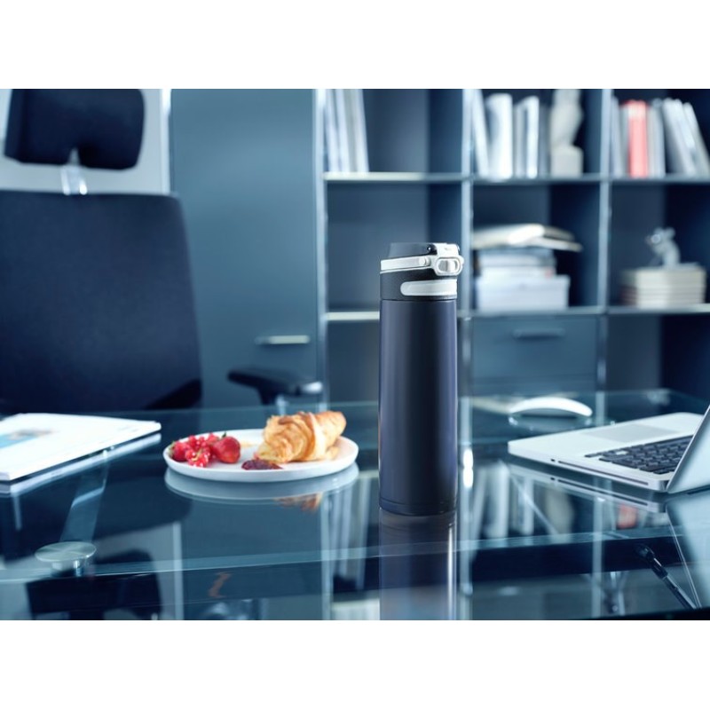Leifheit 03275 travel mug 600 ml Black, Blue Stainless steel Leifheit 03275 travel mug 600 ml Black, Blue Stainless steel