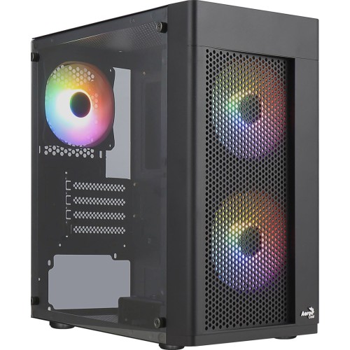 Aerocool HEXFORMBKV2 Micro ATX PC Case 3 Fans FRGB Black Aerocool HEXFORMBKV2 Micro ATX PC Case 3 Fans FRGB Black