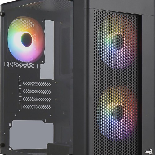 Aerocool HEXFORMBKV2 Micro ATX PC Case 3 Fans FRGB Black Aerocool HEXFORMBKV2 Micro ATX PC Case 3 Fans FRGB Black