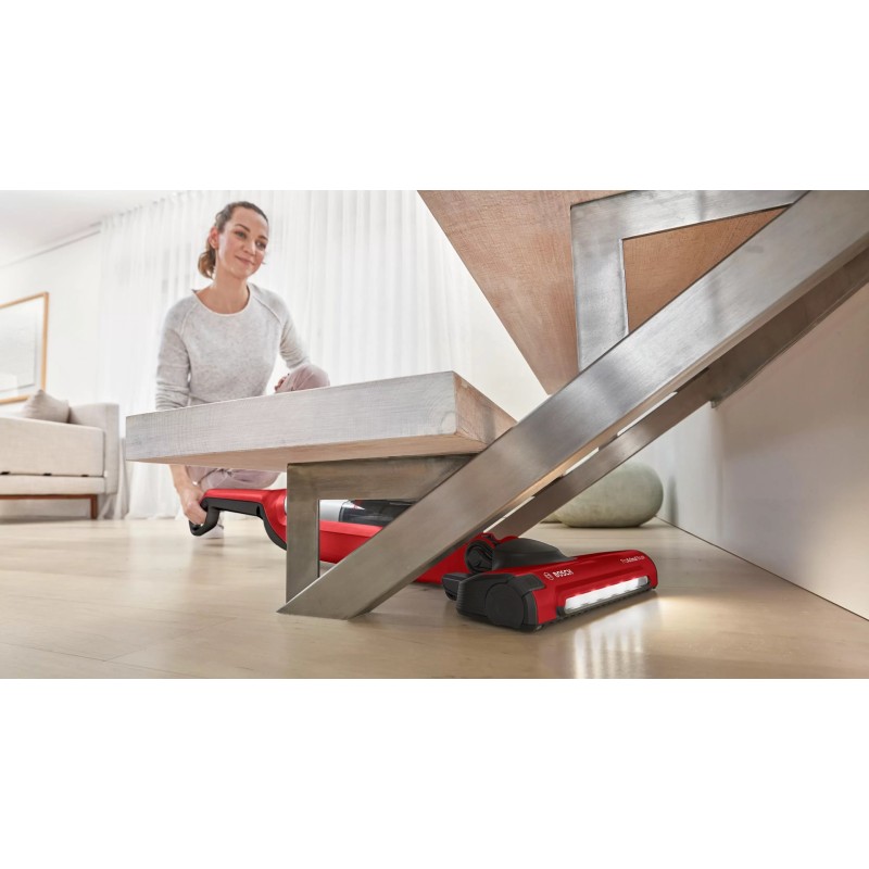 Bosch Serie 4 BBH3ZOO28 stick vacuum/electric broom Battery Dry Bagless 0.4 L Red 2.15 Ah Bosch Serie 4 BBH3ZOO28 stick vacuum/electric broom Battery Dry Bagless 0.4 L Red 2.15 Ah