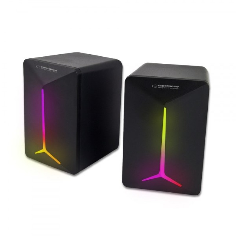 ESPERANZA USB SPEAKERS 2.0 LED RAINBOW FREVO EGS105 ESPERANZA USB SPEAKERS 2.0 LED RAINBOW FREVO EGS105