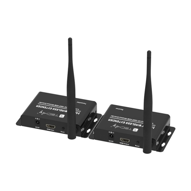 Techly IDATA HDMI-WL55 AV extender AV transmitter & receiver Black Techly IDATA HDMI-WL55 AV extender AV transmitter & receiver Black