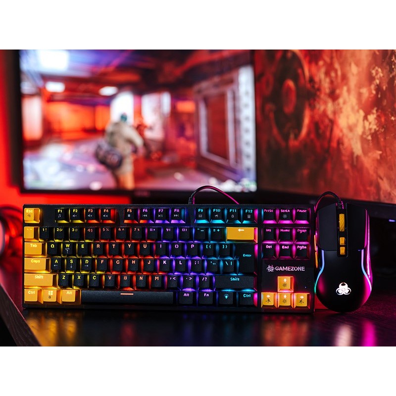 Tracer mouse and mechanical keyboard set GAMEZONE HORNET87 USB Tracer mouse and mechanical keyboard set GAMEZONE HORNET87 USB