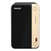 QNAP TS-264 NAS Tower Intel® Celeron® N5095 8 GB QNAP QTS Black, Gold