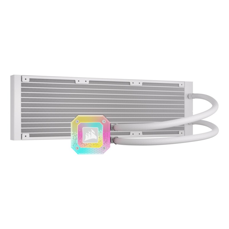 Corsair CW-9060073-WW computer cooling system Processor All-in-one liquid cooler 12 cm White 1 pc(s) Corsair CW-9060073-WW computer cooling system Processor All-in-one liquid cooler 12 cm White 1 pc(s)