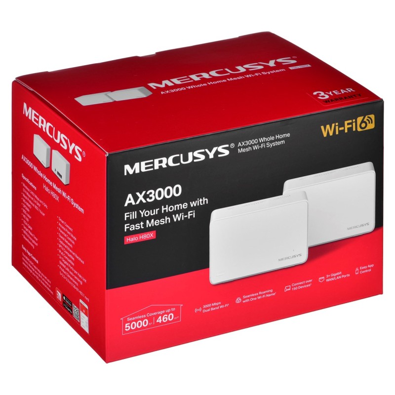 System mesh Mercusys Halo H60X(3-pack) System mesh Mercusys Halo H60X(3-pack)
