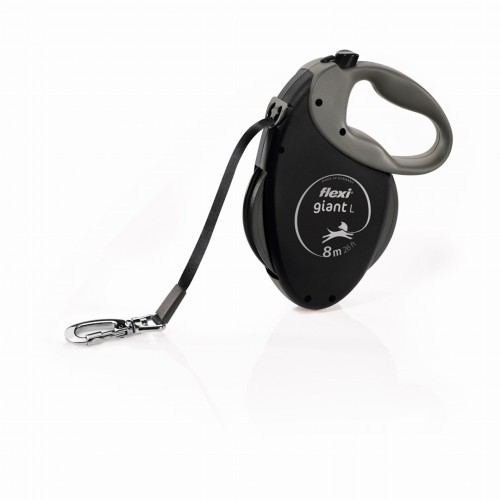 FLEXI Giant Tape Black Edition - automatic dog leash - 8 m