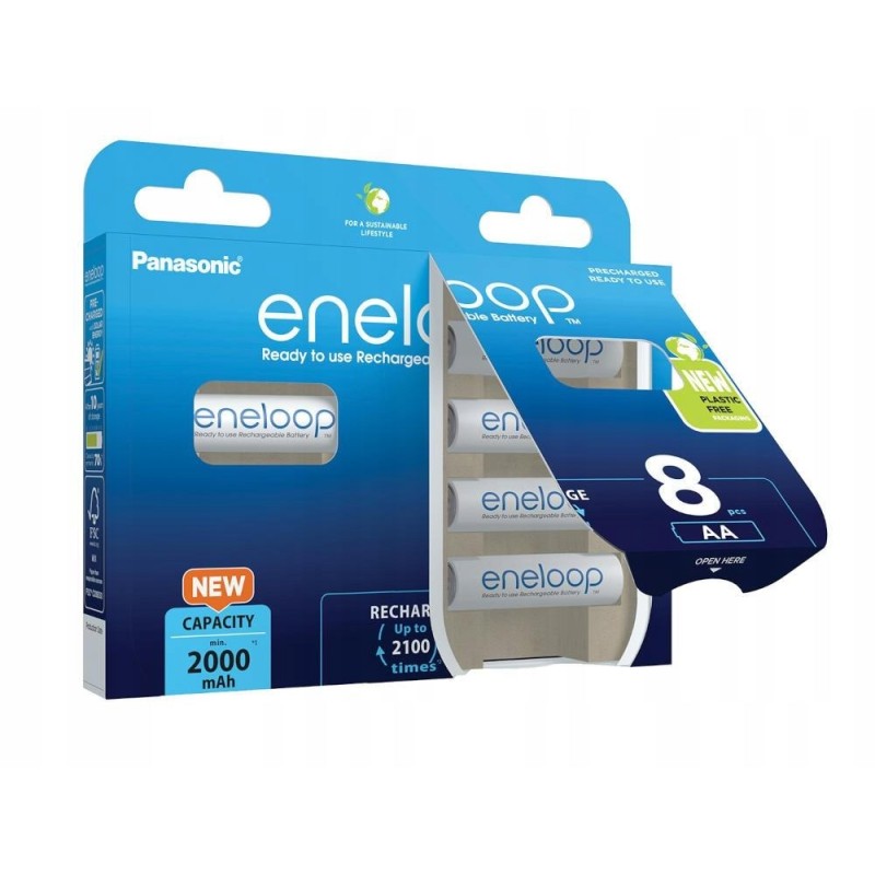 PANASONIC ENELOOP AA 2000mAh 8 szt PANASONIC ENELOOP AA 2000mAh 8 szt