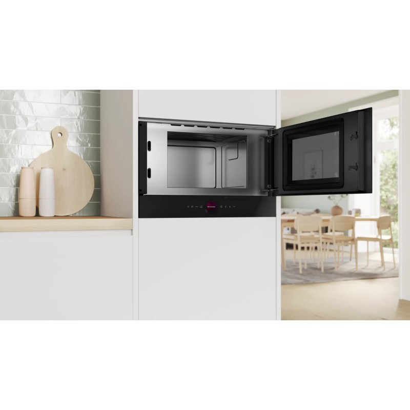 Bosch Serie 8 BFR7221B1 microwave Black Solo microwave Built-in 21 L 900 W Bosch Serie 8 BFR7221B1 microwave Black Solo microwave Built-in 21 L 900 W