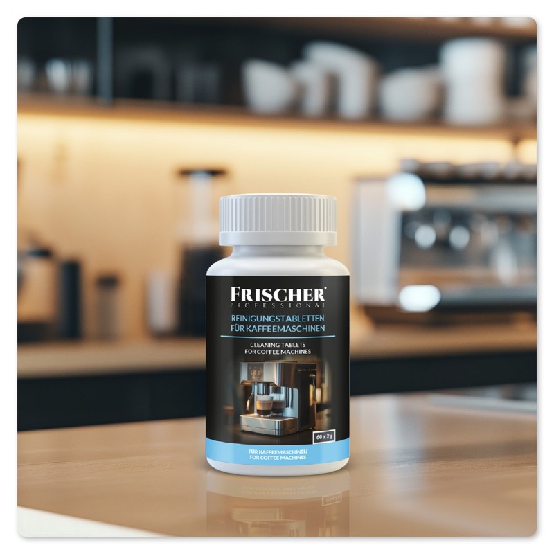 Frischer coffee machine cleaning tablets 60 pcs. Frischer coffee machine cleaning tablets 60 pcs.