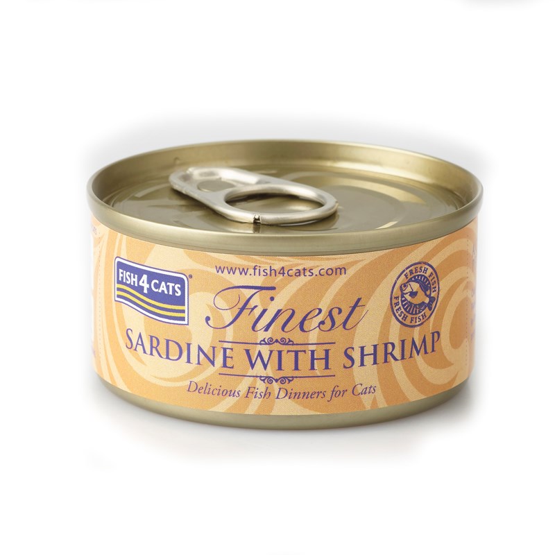 FISH4CATS Sardine with shrimp - wet cat food - 70g FISH4CATS Sardine with shrimp - wet cat food - 70g