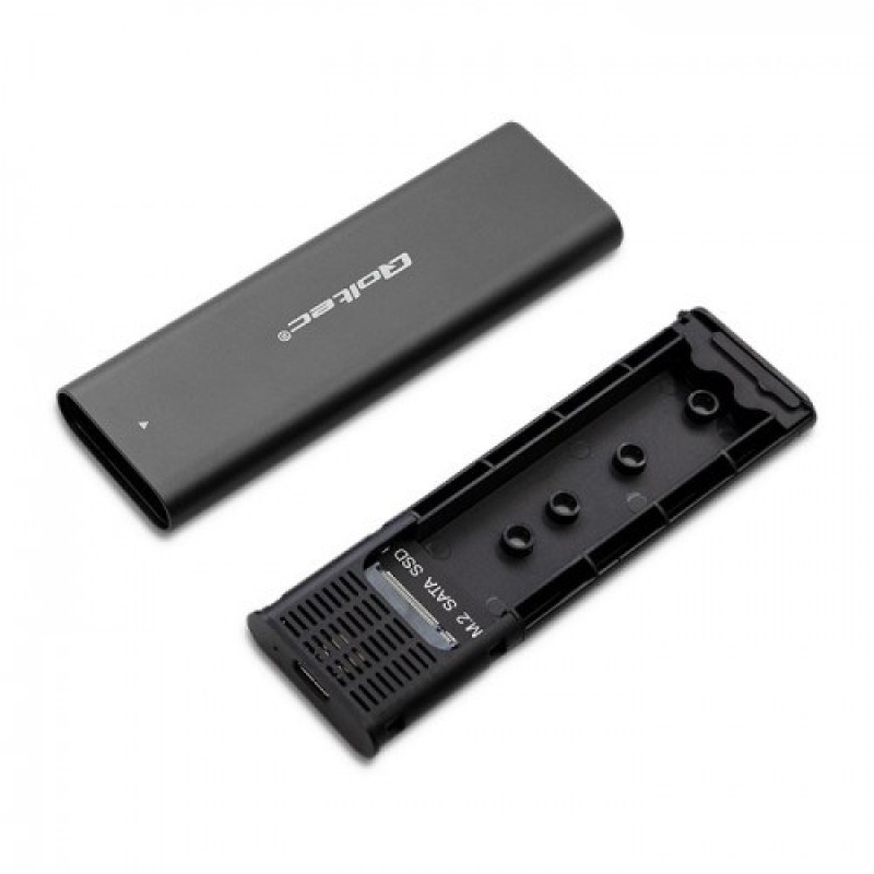 Qoltec 50311 storage drive enclosure SSD enclosure Black M.2 Qoltec 50311 storage drive enclosure SSD enclosure Black M.2