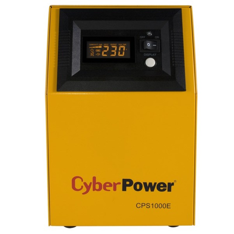CyberPower CPS1000E uninterruptible power supply (UPS) Double-conversion (Online) 1 kVA 700 W 2 AC outlet(s) CyberPower CPS1000E uninterruptible power supply (UPS) Double-conversion (Online) 1 kVA 700 W 2 AC outlet(s)
