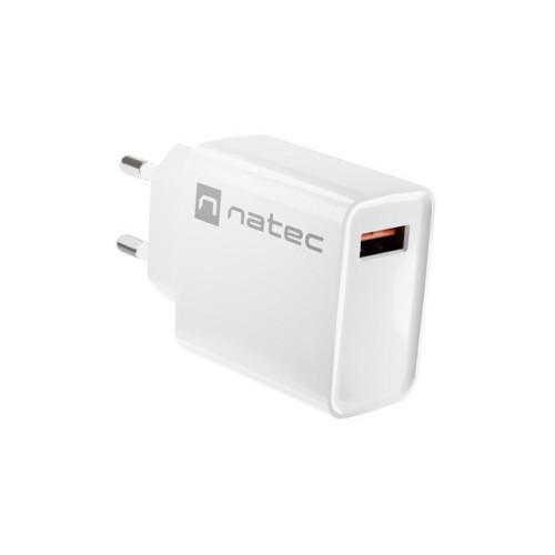 NATEC NETWORK CHARGER RIBERA USB-A 18W WHITE NATEC NETWORK CHARGER RIBERA USB-A 18W WHITE