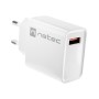 NATEC NETWORK CHARGER RIBERA USB-A 18W WHITE