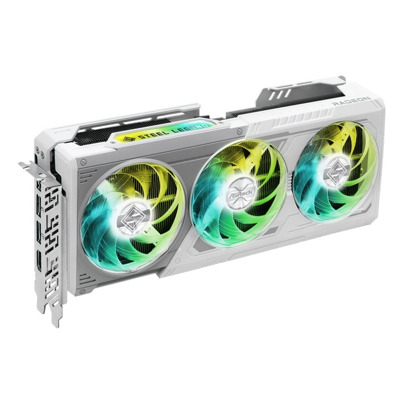 ASRock Steel Legend Radeon RX 9070 XT 16 GB graphics card ASRock Steel Legend Radeon RX 9070 XT 16 GB graphics card