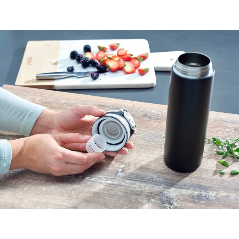 Leifheit 03271 travel mug 600 ml Black Stainless steel Leifheit 03271 travel mug 600 ml Black Stainless steel